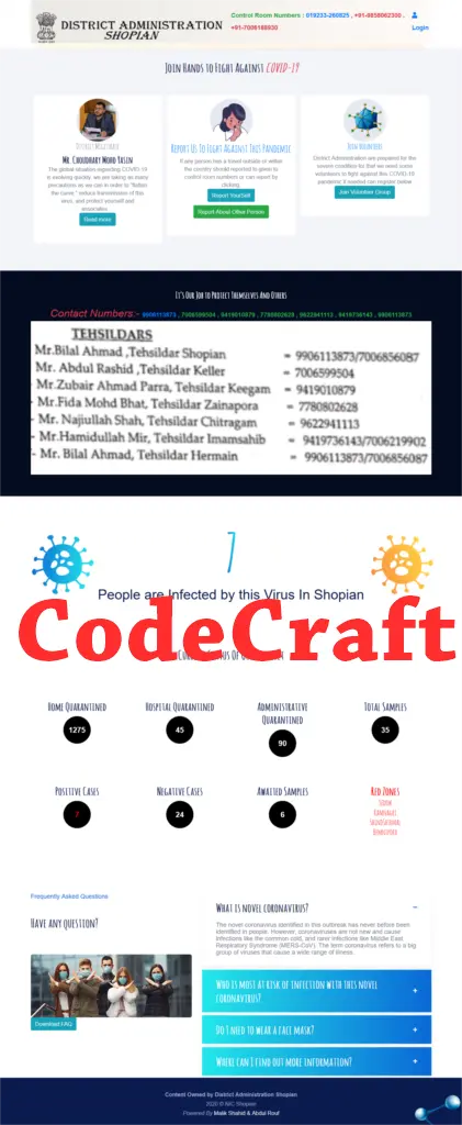 Covid Tracker System